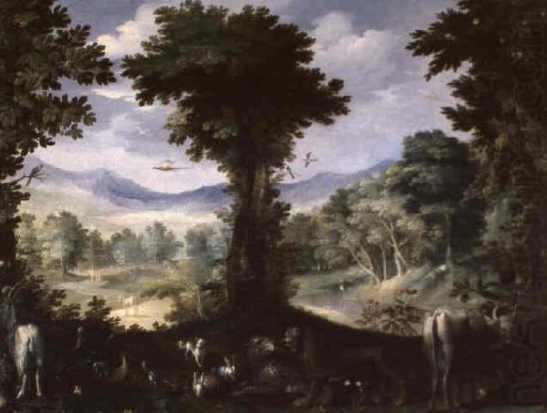 Carlo Antonio Procaccini Garden of Eden china oil painting image
